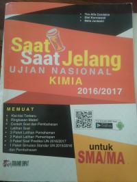 Saat saat jelang ujian nasional kimia 2016/2017