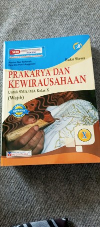 Image of Prakarya dan kewirausahaan untuk SMA/MA/SMK kelas X